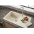 Sağ Damlalıklı 76x43,5 cm Krem Granit Mutfak Evyesi RealStone Assos 76 XL P010