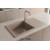 Sağ Damlalıklı 86x43,5 cm Cappuccino Granit Mutfak Evyesi RealStone Assos 86 XL P011