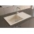 Sağ Damlalıklı 86x43,5 cm Krem Granit Mutfak Evyesi RealStone Assos 86 XL P011