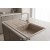 Sol Damlalıklı 100x50 cm Cappuccino Granit Mutfak Evyesi RealStone Efes 100 P012