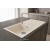 Sağ Damlalıklı 100x50 cm Krem Granit Mutfak Evyesi RealStone Efes 100 P012