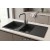 Sağ Damlalıklı 116x50 cm Antrasit Granit Mutfak Evyesi RealStone Esila P021