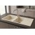 Sağ Damlalıklı 116x50 cm Krem Granit Mutfak Evyesi RealStone Esila P021