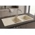 Sol Damlalıklı 116x50 cm Krem Granit Mutfak Evyesi RealStone Esila P021