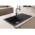 Sağ Damlalıklı 86x50 cm Antrasit Granit Mutfak Evyesi RealStone Laodikya 86 XL P014