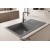 Sağ Damlalıklı 86x50 cm Gri Granit Mutfak Evyesi RealStone Laodikya 86 XL P014