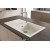 Sol Damlalıklı 86x50 cm Beyaz Granit Mutfak Evyesi RealStone Laodikya 86 XL P014