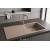 Sol Damlalıklı 100x50 cm Cappuccino Granit Mutfak Evyesi RealStone Laodikya 100 XL P015
