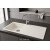 Sağ Damlalıklı 100x50 cm Beyaz Granit Mutfak Evyesi RealStone Laodikya 100 XL P015