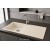 Sağ Damlalıklı 100x50 cm Krem Granit Mutfak Evyesi RealStone Laodikya 100 XL P015