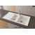 Sol Damlalıklı 100x50 cm Beyaz Granit Mutfak Evyesi RealStone Salda 100 P013