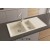 Sağ Damlalıklı 100x50 cm Krem Granit Mutfak Evyesi RealStone Salda 100 P013