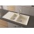 Sol Damlalıklı 100x50 cm Krem Granit Mutfak Evyesi RealStone Salda 100 P013