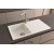 Sağ Damlalıklı 86x50 cm Beyaz Granit Mutfak Evyesi RealStone Troya 86 P004