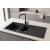 Sağ Damlalıklı 100x50 cm Antrasit Granit Mutfak Evyesi RealStone Troya 100 P005