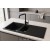 Sağ Damlalıklı 100x50 cm Siyah Granit Mutfak Evyesi RealStone Troya 100 P005
