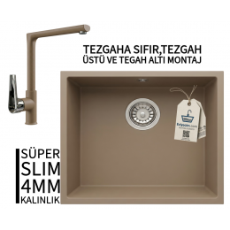RealStone Steep 50 Cappuccino Granit Evye & Vesta Cappuccino Uyumlu Batarya Seti