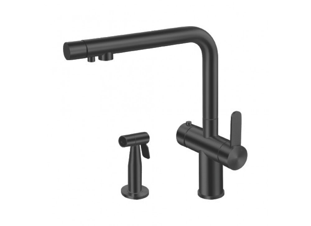 Crauf Batarya Lusso 4040 Arıtmalı Mutfak Bataryası - Harici El Duşlu (Side Spray) Set - Dark Graphite (Füme) Crauf Batarya Lusso 4040 Arıtmalı Mutfak Bataryası - Harici El Duşlu (Side Spray) Set - Dark Graphite (Füme)