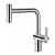 Crauf Batarya Lusso 4035 Spiralli Mutfak Bataryası - Gövdeden Kumandalı Modern Tasarım - Platinum Satin (İnox)