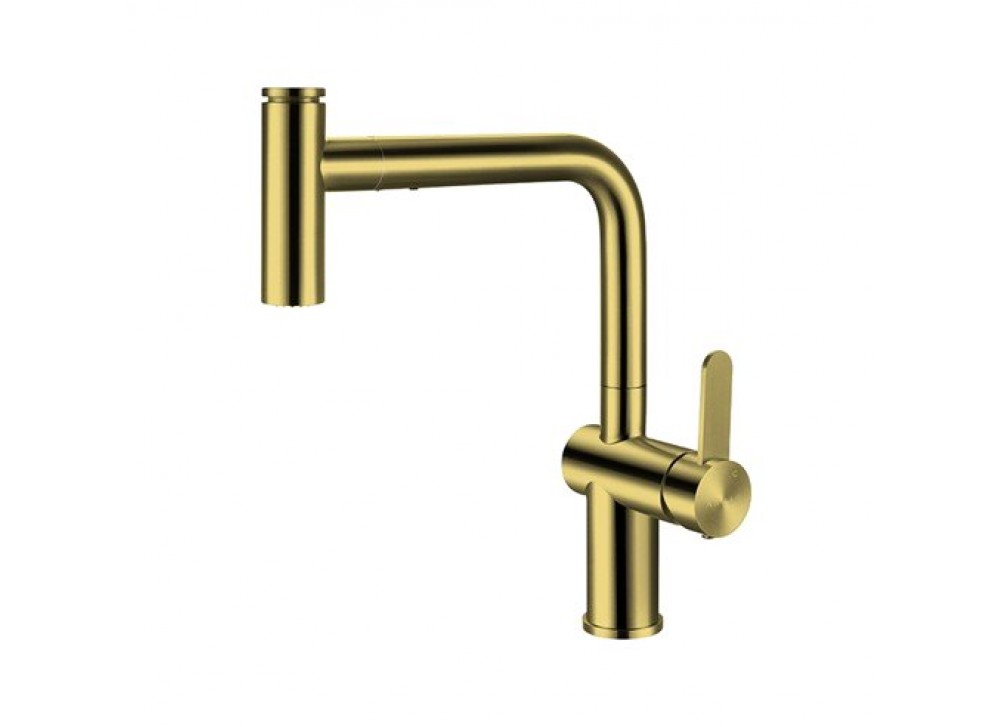 Crauf Batarya Lusso 4035 Spiralli Mutfak Bataryası - Gövdeden Kumandalı Modern Tasarım - Imperial Gold (İpeksi Altın) Crauf Batarya Lusso 4035 Spiralli Mutfak Bataryası - Gövdeden Kumandalı Modern Tasarım - Imperial Gold (İpeksi Altın)