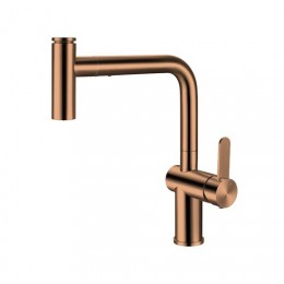 Crauf Batarya Lusso 4035 Spiralli Mutfak Bataryası - Gövdeden Kumandalı Modern Tasarım - Royal Bronze (Bakır)