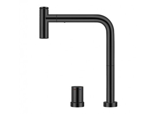 Crauf Batarya Lusso 4030 Spiralli Mutfak Bataryası - Modern L Tipi Tasarım - Dark Graphite (Füme)