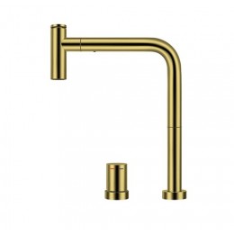 Crauf Batarya Lusso 4030 Spiralli Mutfak Bataryası - Modern L Tipi Tasarım - Imperial Gold (İpeksi Altın)