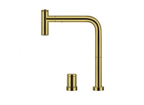 Crauf Batarya Lusso 4030 Spiralli Mutfak Bataryası - Modern L Tipi Tasarım - Imperial Gold (İpeksi Altın)