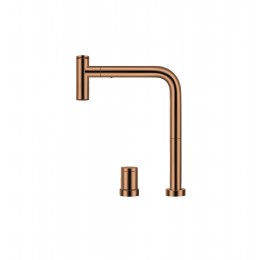 Crauf Batarya Lusso 4030 Spiralli Mutfak Bataryası - Modern L Tipi Tasarım - Royal Bronze (Bakır)
