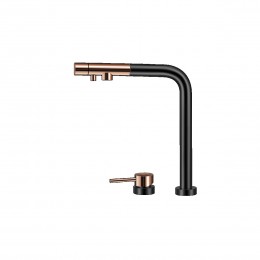 Crauf Batarya Ocean 4075 Asansörlü Arıtmalı Mutfak Bataryası - Spiralli 3'ü 1 Arada - Royal Bronze (Bakır)