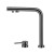 Crauf Batarya Ocean 4075 Asansörlü Arıtmalı Mutfak Bataryası - Spiralli 3'ü 1 Arada - Dark Graphite (Füme)
