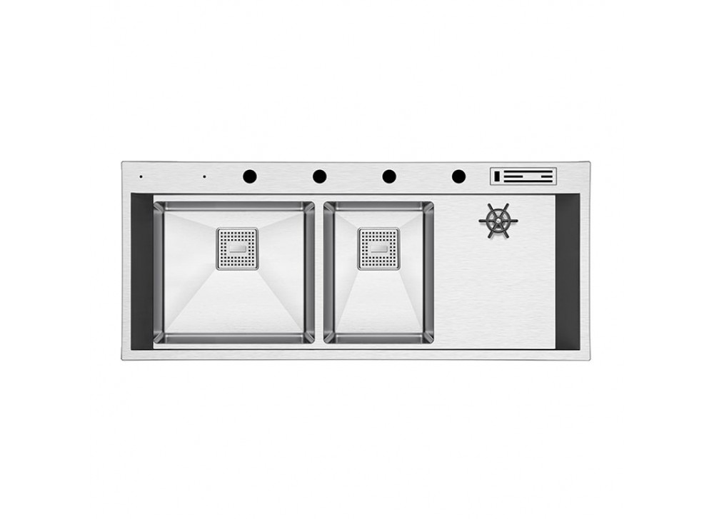 Crauf Evye Lusso Grand Duo | 120cm - Platinum Satin (İnox) Crauf Evye Lusso Grand Duo | 120cm - Platinum Satin (İnox)