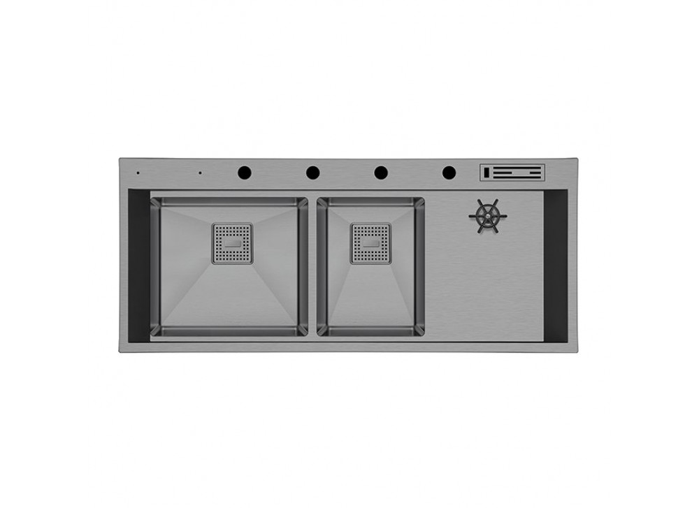 Crauf Evye Lusso Grand Duo | 120cm - Velvet Grey (Mat Gri) Crauf Evye Lusso Grand Duo | 120cm - Velvet Grey (Mat Gri)