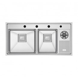 Crauf Evye Lusso Duo | 100cm - Platinum Satin (İnox)