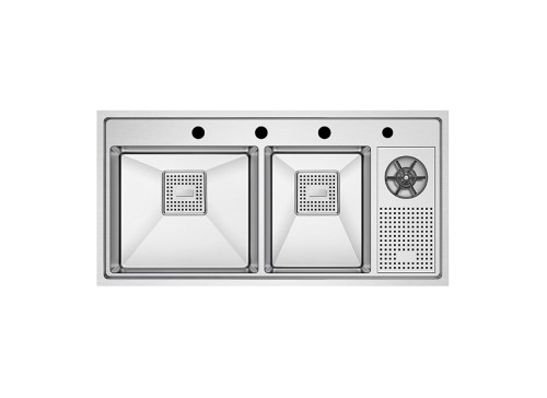 Crauf Evye Lusso Duo | 100cm - Platinum Satin (İnox)