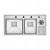 Crauf Evye Lusso Duo | 100cm - Platinum Satin (İnox)