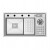 Crauf Evye Lusso Diamond | 84cm - Platinum Satin (İnox)