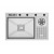 Crauf Evye Lusso | 76cm - Platinum Satin (İnox)