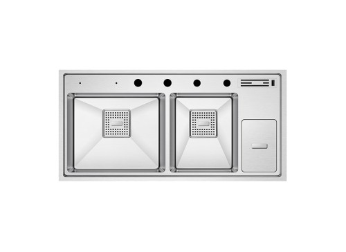 Crauf Evye Lusso Grand Duo | 100cm - Platinum Satin (İnox)