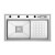 Crauf Evye Lusso Diamond | 86cm - Platinum Satin (İnox)