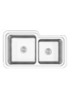 Crauf Evye Lavello Duo | 78cm - Platinum Satin (İnox)