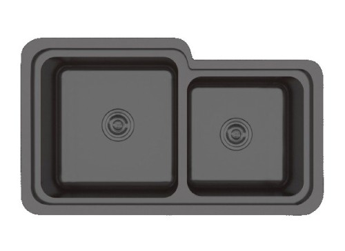 Crauf Evye Lavello Duo | 78cm - Dark Graphite (Füme) Crauf Evye Lavello Duo | 78cm - Dark Graphite (Füme)