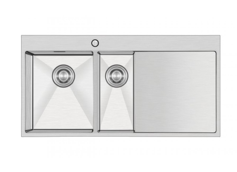 Crauf Evye Via Lattea Duo | 100cm - Platinum Satin (İnox) / Sağ Crauf Evye Via Lattea Duo | 100cm - Platinum Satin (İnox) / Sağ