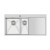 Crauf Evye Via Lattea Duo | 100cm - Platinum Satin (İnox) / Sağ