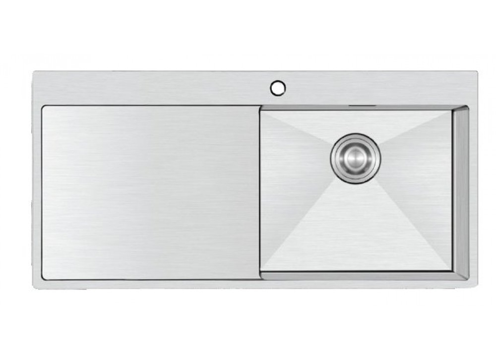 Crauf Evye Via Lattea | 100cm - Platinum Satin (İnox) / Sol Crauf Evye Via Lattea | 100cm - Platinum Satin (İnox) / Sol