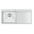 Crauf Evye Via Lattea | 100cm - Platinum Satin (İnox) / Sağ