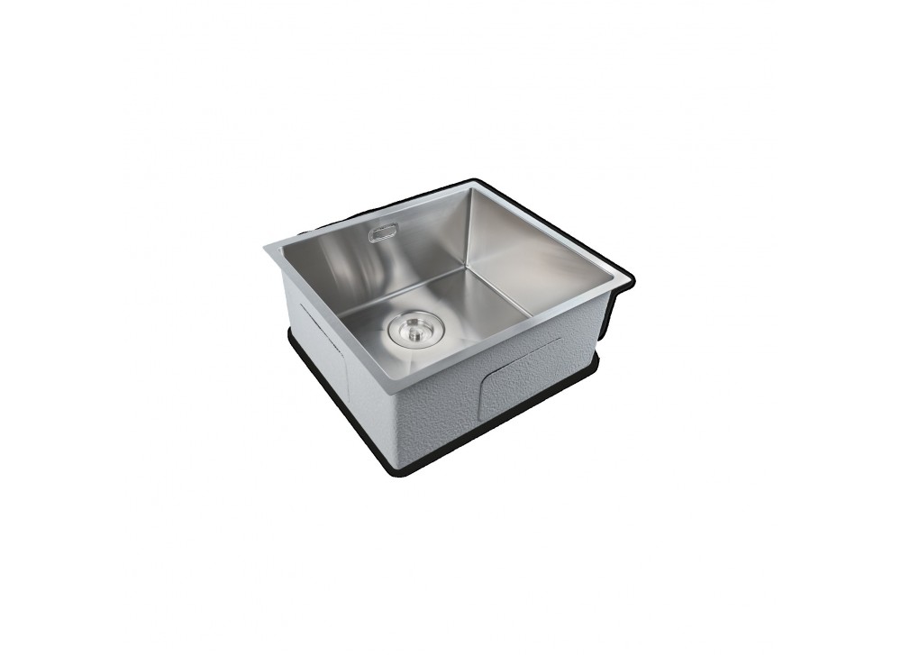 Crauf evye Stella | 49cm - Platinum Satin (İnox) Crauf evye Stella | 49cm - Platinum Satin (İnox)