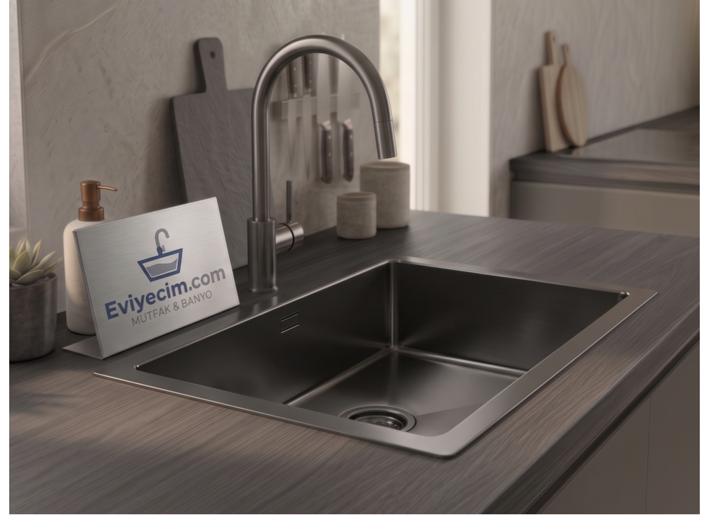 GLgeneral SAGA (40x70 cm)&(40x60 cm) El yapımı Çelik eviye - Silver GLgeneral SAGA (40x70 cm)&(40x60 cm) El yapımı Çelik eviye - Silver