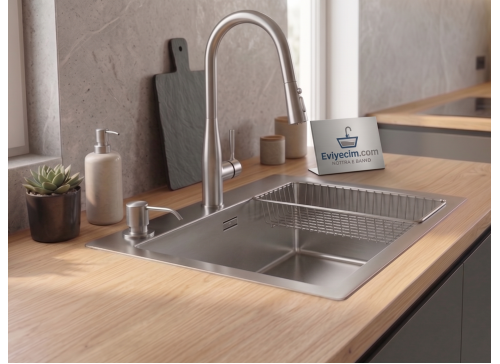 GLgeneral SAGAX 60 50X60 ÇELİK EVYE - Antrasit GLgeneral SAGAX 60 50X60 ÇELİK EVYE - Antrasit