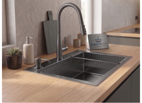 GLgeneral SAGAX 50 50X50 ÇELİK EVYE - Antrasit GLgeneral SAGAX 50 50X50 ÇELİK EVYE - Antrasit